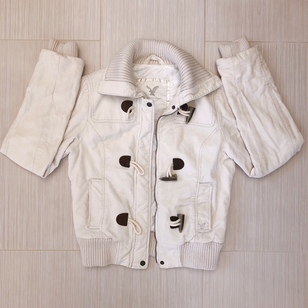 American Eagle Corduroy Jacket Tusk Buttons Sz M